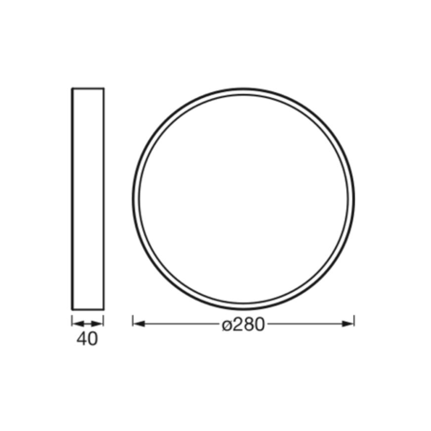 Ledvance - Plafonnier ORBIS SLIM LED/20W/230V blanc