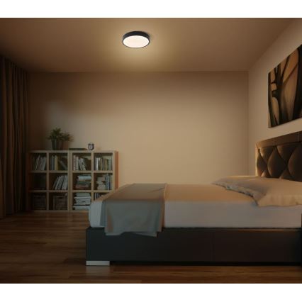 Ledvance - Plafonnier ORBIS SLIM LED/20W/230V noir