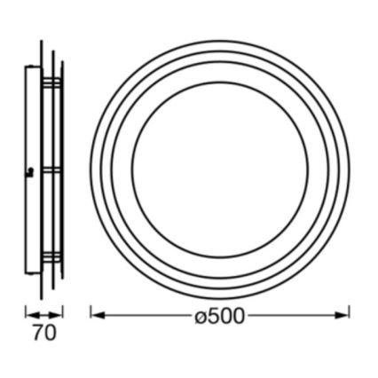 Ledvance - Plafonnier ORBIS SPIRAL LED/38W/230V