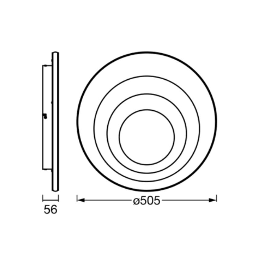 Ledvance - Plafonnier ORBIS SPIRAL LED/42W/230V