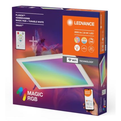 Ledvance - Plafonnier RGBW à intensité variable SMART+ MAGIC LED/24W/230V 2700-6500K Wi-Fi + télécommande