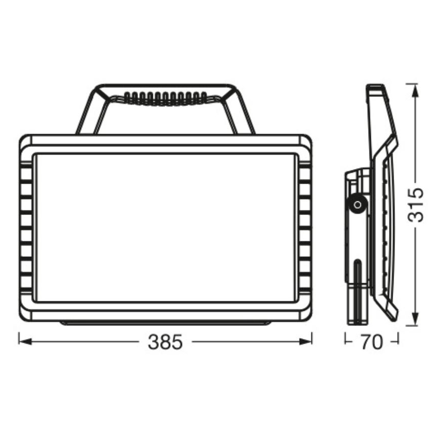 Ledvance - Projecteur extérieur rechargeable à intensité variable WORKLIGHT BATTERY LED/26W/5V 2200 mAh IP54