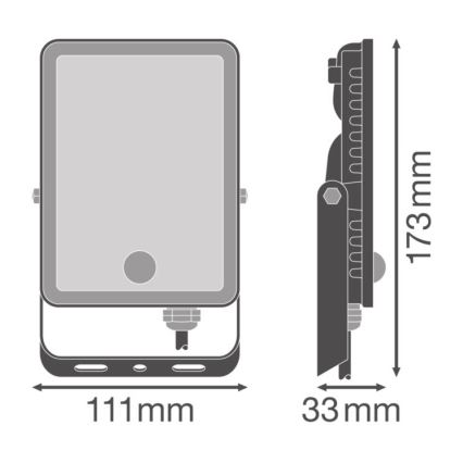 Ledvance - Projecteur mural extérieur LED avec détecteur FLOODLIGHT LED/20W/230V IP65