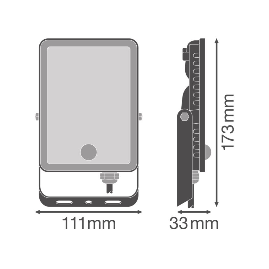 Ledvance - Projecteur mural extérieur LED avec détecteur FLOODLIGHT LED/20W/230V IP65