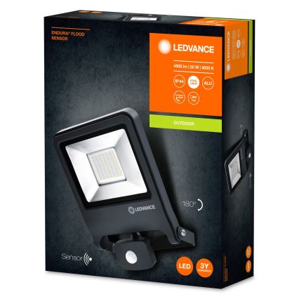 Ledvance - Projecteur LED avec détecteur ENDURA LED/50W/230V IP44