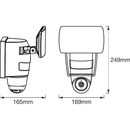 Ledvance - Projecteur LED avec détecteur et caméra SMART+ LED/24W/230V IP44 Wi-Fi