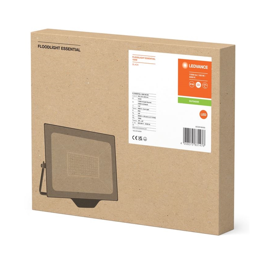 Ledvance - Projecteur LED d'extérieur FLOODLIGHT ESSENTIAL LED/100W/230V IP65