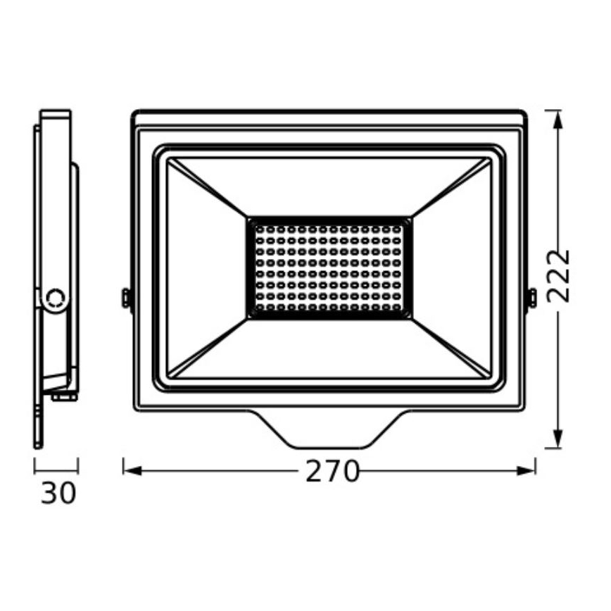Ledvance - Projecteur LED d'extérieur FLOODLIGHT ESSENTIAL LED/100W/230V IP65