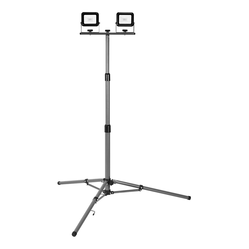 Ledvance - Projecteur LED extérieur avec support WORKLIGHT TRIPOD 2xLED/10W/230V 6500K IP65