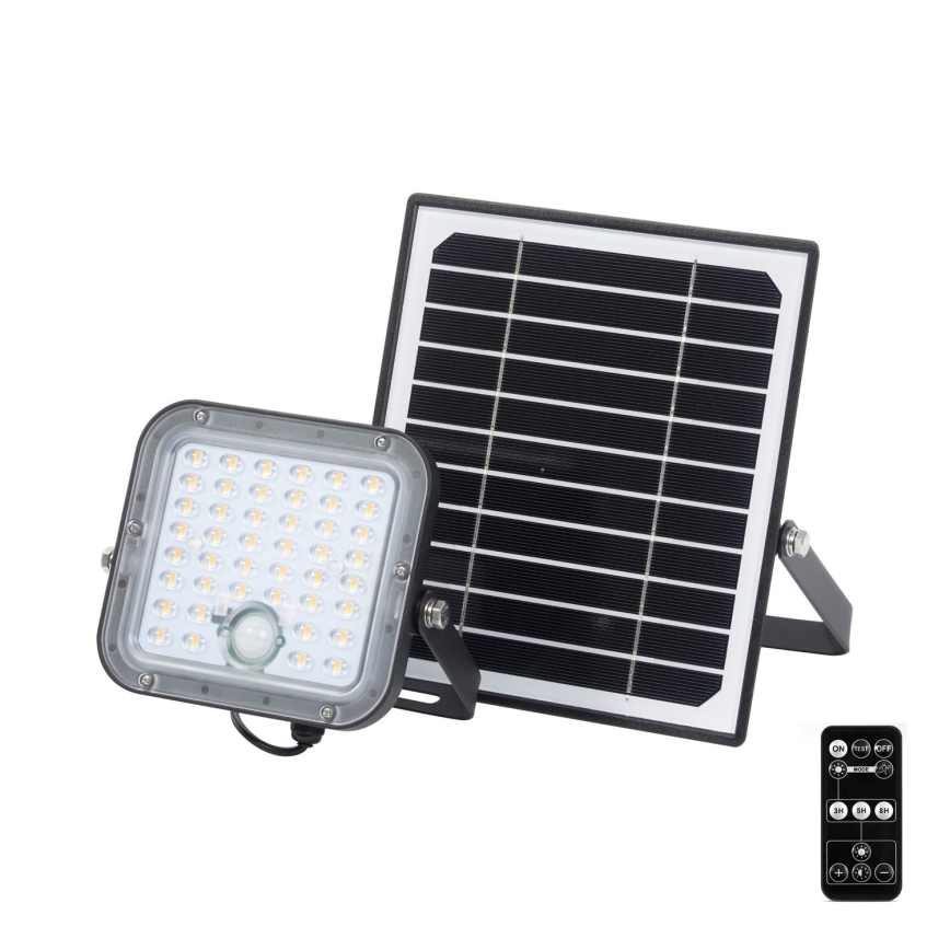Ledvance - Projecteur solaire à intensité variable avec détecteur FLOOD SPLIT LED/10W/3,2V 5000 mAh IP65 + Télécommande