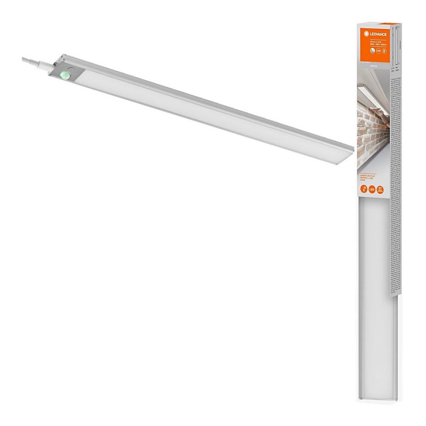Ledvance - Réglette de cuisine avec détecteur LINEAR LED/3,2W/5V 1500 mAh 3000/4000/6500K