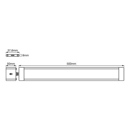 Ledvance - Réglette LED de cuisine à intensité variable avec détecteur CABINET LED/10W/230V 3000K