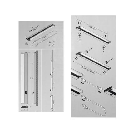 Ledvance - Réglette LED pour meuble TURN LED/6W/230V