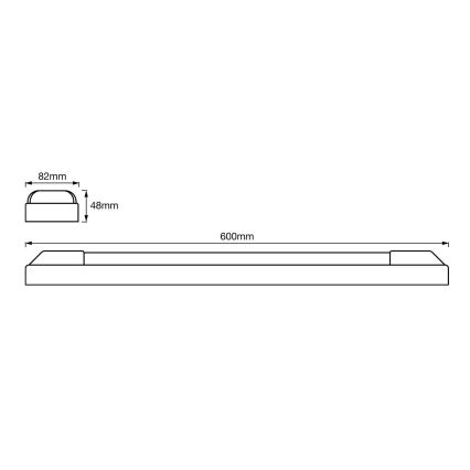 Ledvance - Réglette LED sous meuble de cuisine POWER BATTEN 2xLED/12W/230V 4000K