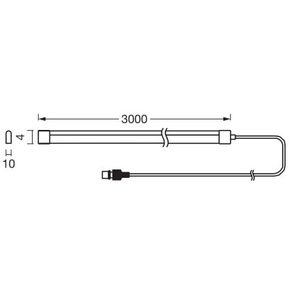 Ledvance - Ruban LED solaire RGB dimmable FLEX MAGIC 3 m LED/1,2W/5V avec télécommande