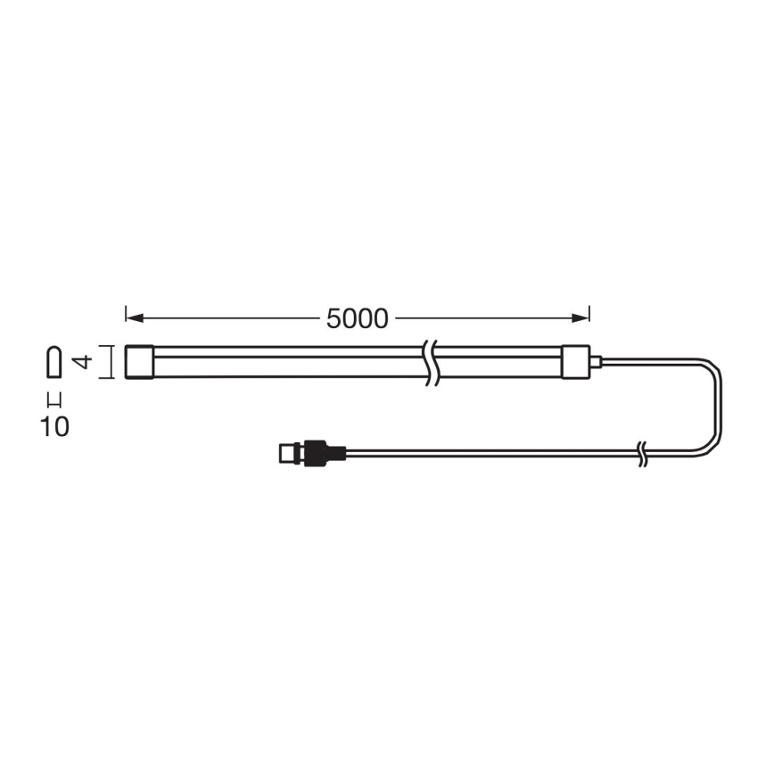 Ledvance - Ruban LED solaire RGB dimmable FLEX MAGIC 5m LED/1,6W/5V + télécommande