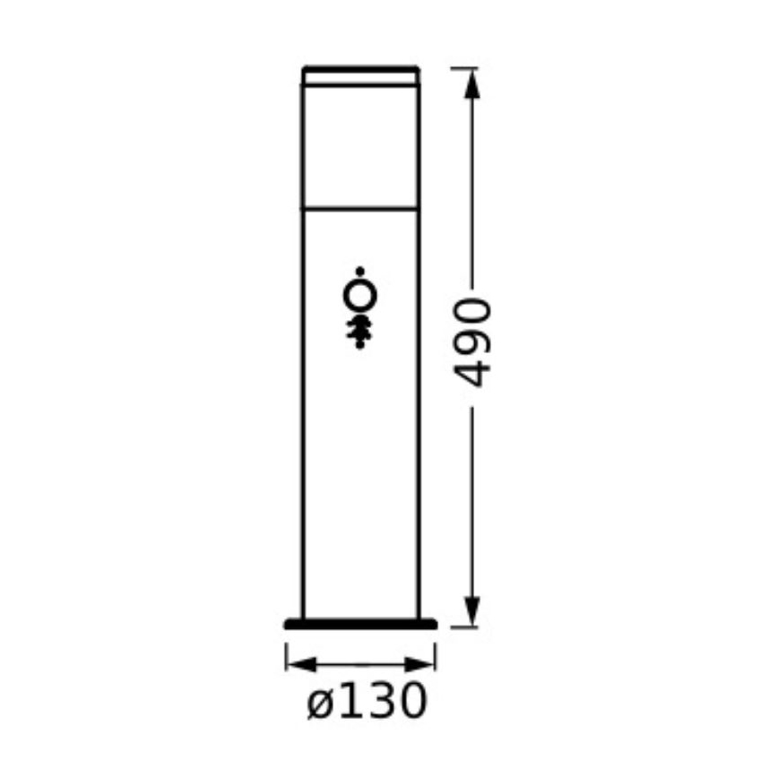 Ledvance - Sensorlamp voor buiten EBRO 1xE27/20W/230V IP44