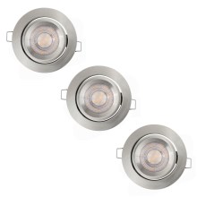Ledvance - SET 3x Dimbare LED Inbouw Lamp SIMPLE LED/4,9W/230V