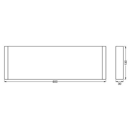 Ledvance - Shelf met LED-verlichting LINEAR LED/12W/230V 60 cm IP44