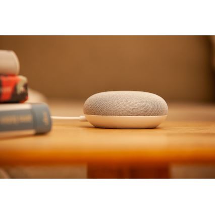 Ledvance - Slimme Luidspreker Google Nest Mini + LED RGBW Dimbare Lamp SMART+E27/10W/230V