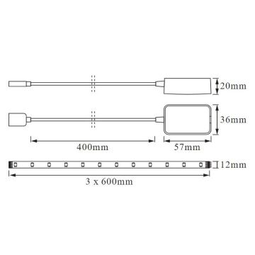 Ledvance - Slimme Luidspreker Google Nest Mini + LED strip 1,8m SMART+ LED/10W/230V