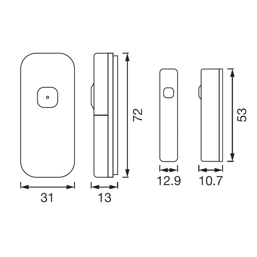 Ledvance - Slimme raam- en deursensor SMART+ 3,7V 500 mAh Wi-fi