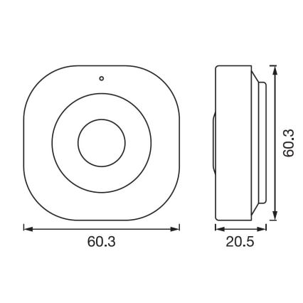 Ledvance - Smart bewegingssensor SMART+ 3,7V 500 mAh Wi-fi