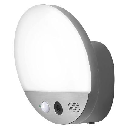 Ledvance - LED Buitenwandlamp met sensor en camera SMART+ LED/15W/230V Wi-Fi IP44