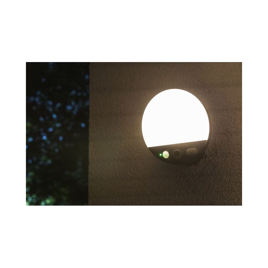 Ledvance - LED Buitenwandlamp met sensor en camera SMART+ LED/15W/230V Wi-Fi IP44