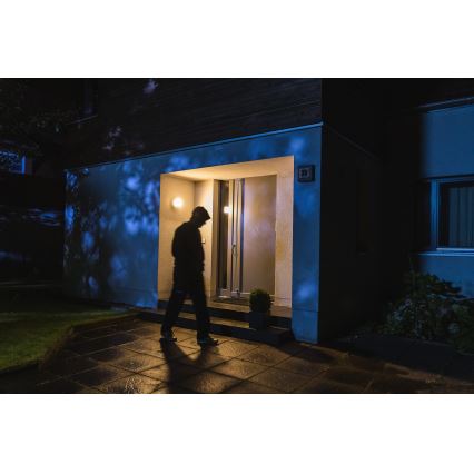 Ledvance - LED Buitenwandlamp met sensor en camera SMART+ LED/15W/230V Wi-Fi IP44