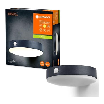 Ledvance- Solar LED Wandlamp met Sensor ENDURA STYLE LED/6W/3,7V IP44