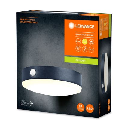 Ledvance- Solar LED Wandlamp met Sensor ENDURA STYLE LED/6W/3,7V IP44