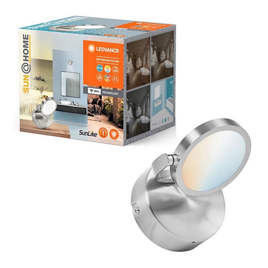 Ledvance - Spot de salle de bain à intensité variable SUN@HOME LED/7,5W/230V 2200-5000K CRI 95 Wi-Fi IP44