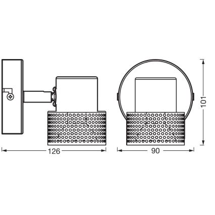 Ledvance - Spot DECOR CORK 1xGU10/3,4W/230V