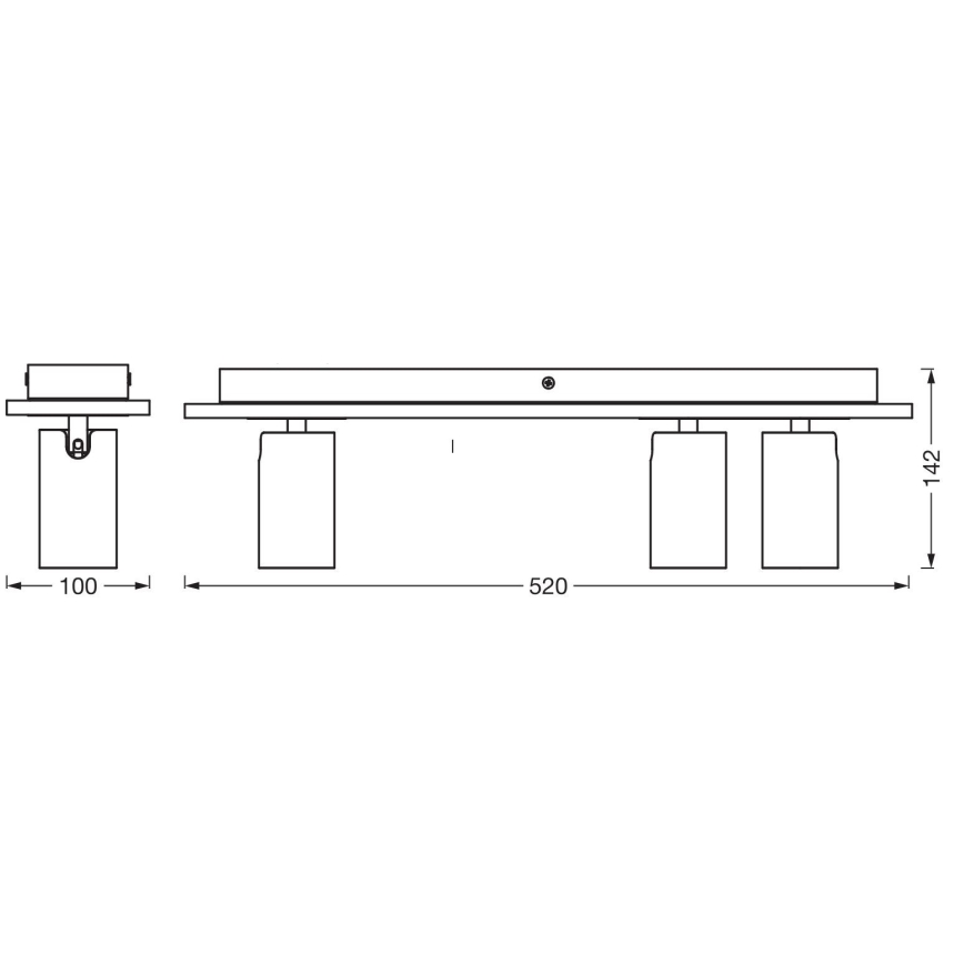 Ledvance - Spot DECOR MERCURY 3xGU10/3,4W/230V