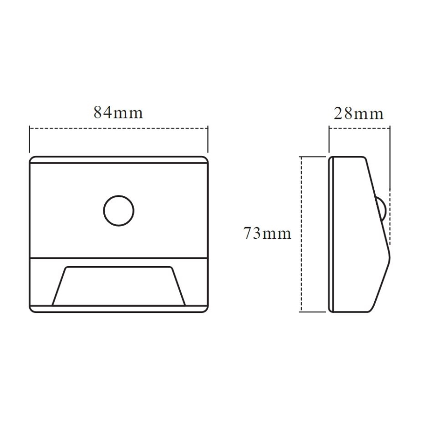 Ledvance - Spot d'escalier avec détecteur NIGHTLUX LED/0,25W/3xAAA IP54