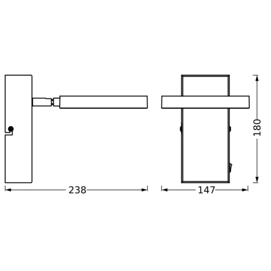 Ledvance - Spot mural DECOR SATURN LED/11W/230V 3000/4200/6500K