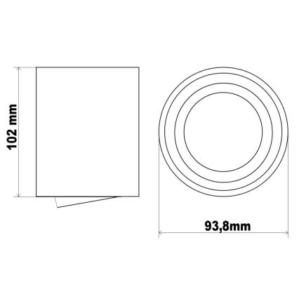 Ledvance - Spot  TUBA 1xGU10/50W/230V