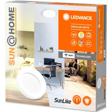 Ledvance LED dimbare plafondlamp SUN@HOME CIRCULAR LED/18,5W/230V Wi-Fi
