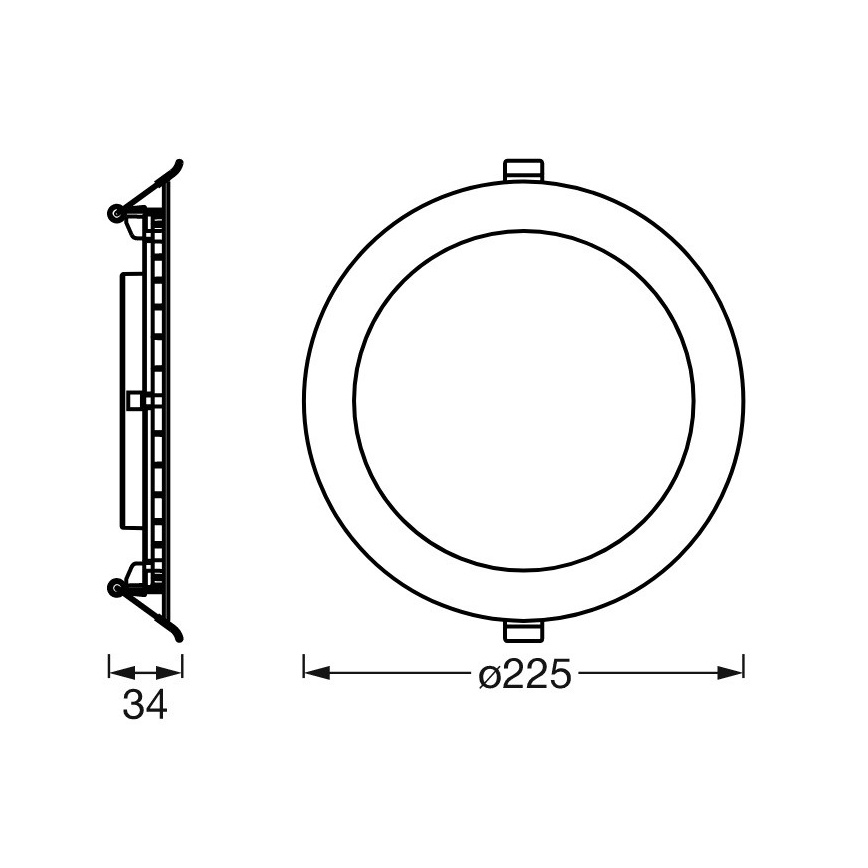 Ledvance - LED dimbare inbouwspot SUN@HOME LED/22W/230V 2200-5000 CRI 95 Wi-Fi