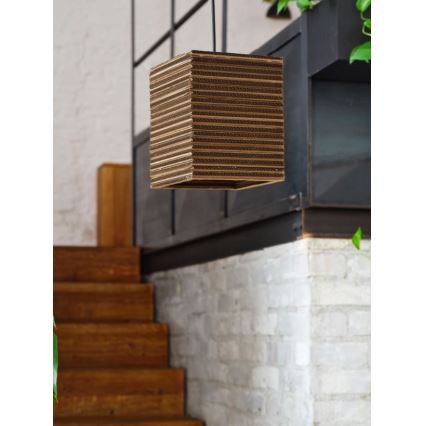 Ledvance - Suspension filaire DECOR CARDBOARD 1xE27/15W/230V 25x25 cm