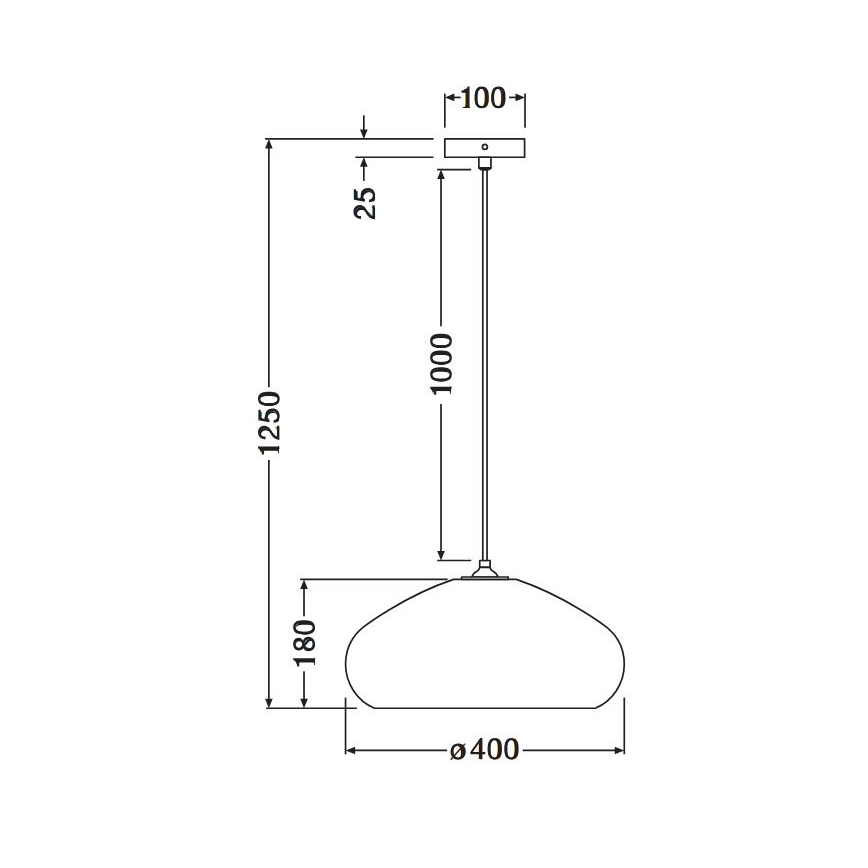 Ledvance - Suspension filaire DECOR CARDBOARD 1xE27/15W/230V d. 40 cm