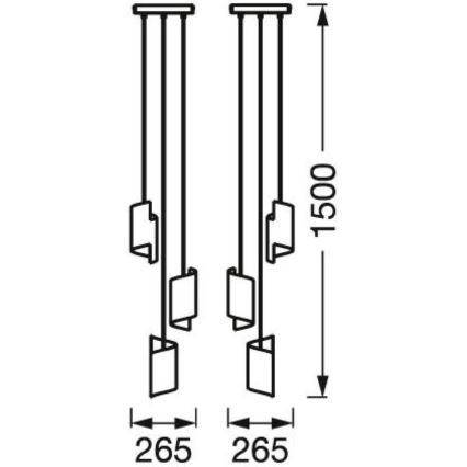 Ledvance - Suspension filaire LED à intensité variable SMART+ DECOR 3xLED/8W/230V blanc Wi-Fi