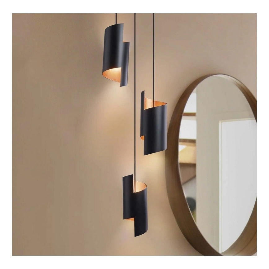 Ledvance - Suspension filaire LED à intensité variable SMART+ DECOR 3xLED/8W/230V noir Wi-Fi