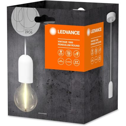 Ledvance - Suspension filaire PENDULUM ROUND 1xE27/15W/230V blanc