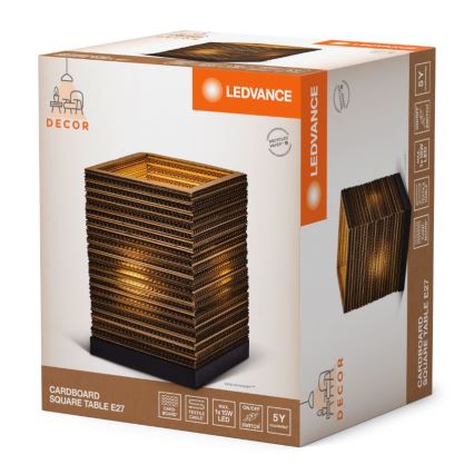 Ledvance - Tafellamp DECOR CARDBOARD 1xE27/15W/230V 20x20 cm