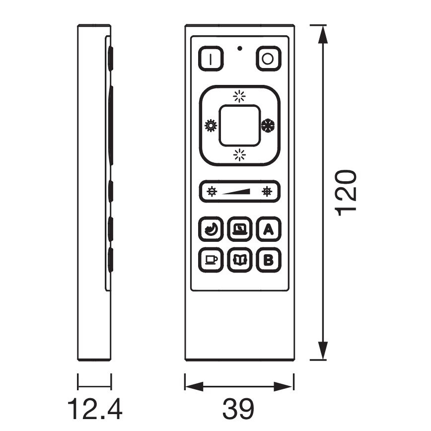 Ledvance - Télécommande SMART+ Wi-Fi 6600 mAh noir