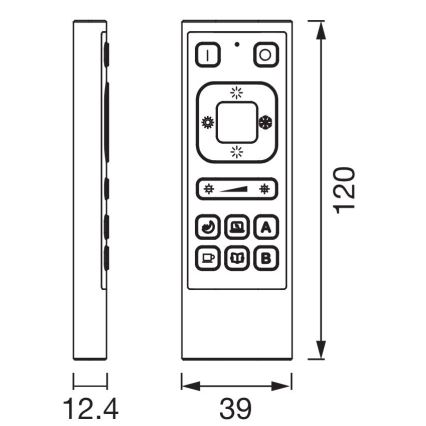Ledvance - Télécommande SMART+ Wi-Fi noir