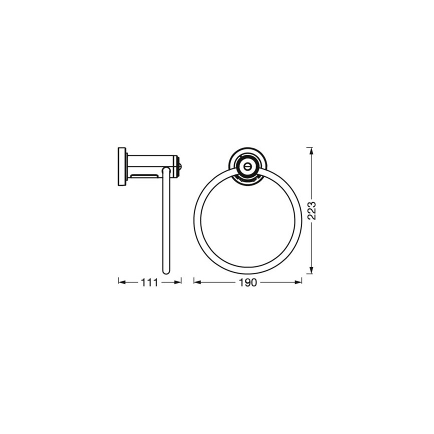 Ledvance - Towel holder met LED achtergrondverlichting 3xAAA IP44