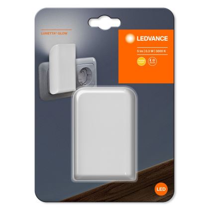 Ledvance - Veilleuse avec détecteur LUNETTA LED/0,28W/230V 3000K